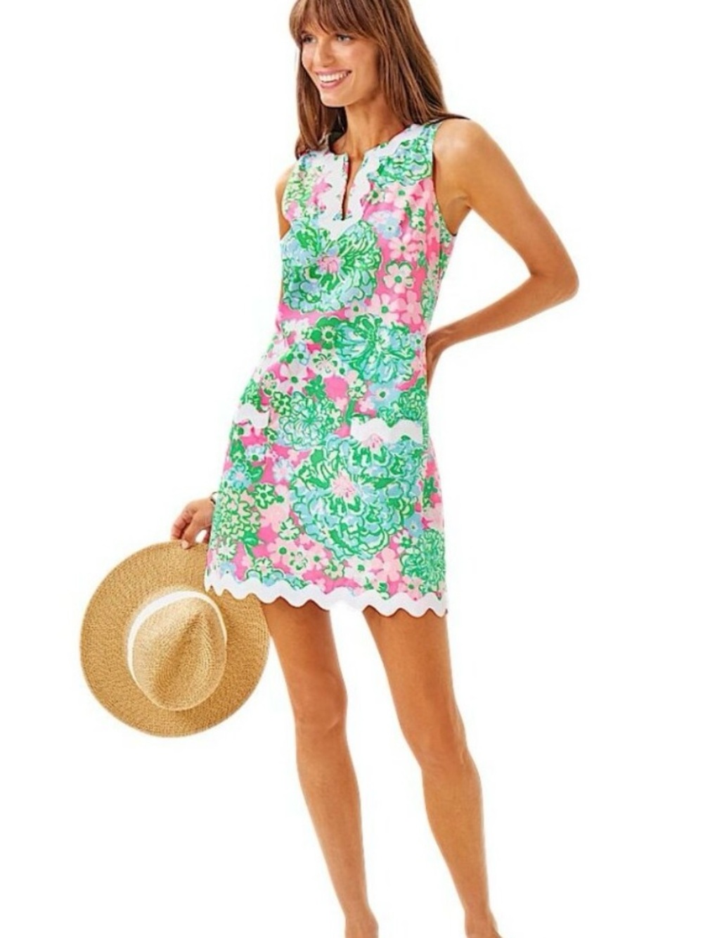 NWT Lilly Pulitzer Romy Shift Romper in Plumes in Bloom Size 0